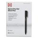 TRU RED Quick Dry Retractable Gel Pen Medium 0.7 mm Black Ink Black Barrel 5/Pack