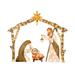 GERsome Easter Nativity Scene Decorations 7.87x9.84In Lighted Outdoor Nativity Scene Easter Holy Family Yard Decoration Indoor or Outdoor Garden Yard Lawn Holiday Party Decor