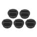 5Pcs G1 1/2 Male Thread Winterizing Plug Set for Pools Spas Hot Springs - Black Plastic with O Ring Corrosion-Resistant Easy Install 2.2x1.3 Inches