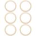 6pcs Wood Circle Wreath Frames Wire Wreath Rings Floral Wreath Frames for Christmas