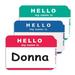 Hello My Name Is Name Badges - Mix Colors - Tags Labels ID Stickers Peel - 100