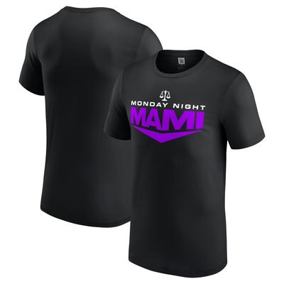 WWE Rhea Ripley Monday Night Mami T-Shirt - Schwarz - Herren Image