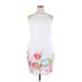 Charlotte Russe Casual Dress - Bodycon Halter Sleeveless: White Print Dresses - New - Women's Size X-Large