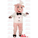 Pig Animal SPOTSOUND Mascot With Chef Gear - Hat And A Bow Tie - Mascots pig