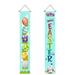 XEOVHV Easter Decoration Set Easter Porch Sign Welcome Happy Easter Banner Easter Hanging Decoration for Indoor/Outdoor Easter Decoration Easter Party