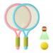 QISIWOLE Kids Tennis Rackets with Mesh Bag Soft Training Balls and Badminton Birdies Tennis Racquets Gift Set for Children Outdoor Indoor Sports Deals