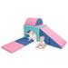 XJD 5pcs Climbing Blocks for Toddlers 1-3 Lightweight Couch Kids for Crawling and Sliding Soft Play Equipment Foam Blocks Climber Indoor Kids Climb and Crawl Activity Play Set