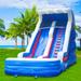 GOOSH 11 ft x 25 ft Inflatable Water Slide with Blower 25 Foot Giant Commercial Blow Up Water Slide for Dry and Wet Durable Sewn with Extra Thick Outdoor Water Slide Easy to Set Up & Inflate