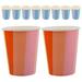 50 Pcs Coffee Shot Glasses Disposable Flatware Rainbow Party Dinnerware Boho Cups Decor Christmas Bohemia Banquet Paper