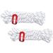 2 Pcs Outdoor Tent Rope Fixing Tools Backpack Tents Camping Clip Buckle White Pp