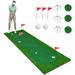 Costway 10 x 3.3 FT Golf Putting Green Professional Golf Training Mat with 2 Golf Balls