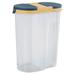 2 Pc Cereal Container Storage Bins Pet with Lid Household Holder Tank Food Grade
