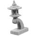 Office Decor Home Bonsai Adorn Glass Ornament Miniature Pagoda Zen Garden Resin Stone Lantern Ornaments