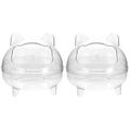 Hamster Sand Bathtub 2 Pieces Toilet Squirrel Case Guinea Pig Plastic