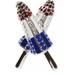 Holiday Lane Silver-Tone Red White and Blue Pave Popsicle Pin: Multicolor: Multicolor