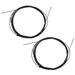 Bicycle Brake Cable 2 Pcs Bike Bikes Variable Speed Universal Stainless Steel Grinding Coating