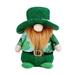 LSLJS Clearance under $5! St Patricks Day Couple Gnomes Ornaments Green Flat Hat Faceless Doll Golden Beard Dwarf Rudolph Dolls Spring Gnomes Decorations for Home Great Gifts for Less (6.3 inch)
