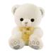 Hirigin Teddy Bear Stuffed Animals Cute Plush Toys with Footprints Bow-Knot Soft Small Cuddly Stuffed Plush Teddy Bear