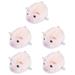 Plush Animal Toy Small Animals 5 Count Hair Scrunchies Kids Party Supplies Jumping Toys for Plastic Clockwork Pig Baby