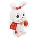Rabbit Piggy Bank 3 Pieces Bunny Decor Ornament Table Animal Chinese Style Child Resin