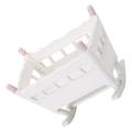 Mini Cradle Bassinet Doll Cradles and Beds Miniture House Furniture Model Dollhouse Crib Baby