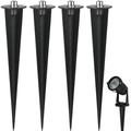 Light Stakes Lamp Spike Road Lights 8 Pcs Solar Outdoor Lamps Pole Aluminum Garden Ground Accessories