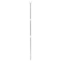 White Set of 6 Hook Heavy Duty Clothes Rack Closet Pole with Reach Stick Rail