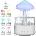 Nightlights Stand Diffuser Mushroom Humidifier Bedside For Nightstand Bedroom Handheld Mini White Abs