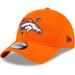 Women's New Era Orange Denver Broncos Game Day Flower 9TWENTY Adjustable Hat