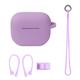 AirPods 3 silicone protector storage case with accessories - Light Purple