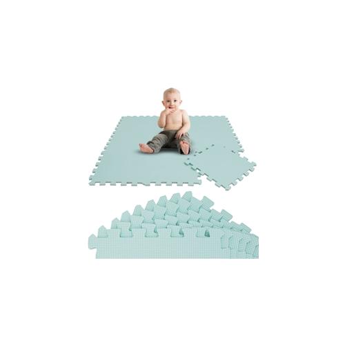 LittleTom 9 Teile Spielmatte Baby Puzzlematte - 30x30 Krabbelmatte Bodenmatte Kinderzimmer