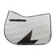 Hy Equestrian Silva Flash Reflective Saddle Pad for Horses Black/Reflective Silver - Cob/Full