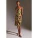 Anthropologie Dresses | Anthropologie | Women's Green V-Neck Kenzie Parrott Beaded Mini Dress Size Xxs | Color: Green | Size: Xxs