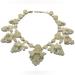 J. Crew Jewelry | Gorgeous Signed J. Crew Misty Faux Stone Statement Bib Gold Tone Necklace 20" | Color: Gold | Size: Os
