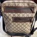 Gucci Bags | Gucci Brown Gg Pvc Leather Sling Shoulder Bag Cross Bag Unisex | Color: Brown/Tan | Size: Os