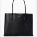 Kate Spade Bags | Kate Spade Black Eva Large Leather Tote Shoulder Travel Bag Gold Hardware | Color: Black | Size: Os