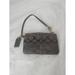 Coach Bags | Coach F41637 Zip Wristlet Wallet Coin Purse In Signature Canvas Dark Brown | Color: Brown | Size: Os