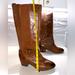 Giani Bernini Shoes | Giani Bernini Allcott Round Toe Leather Knee High Womens Brown Boot - Size 10m | Color: Brown | Size: 10