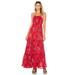 Free People Dresses | Free People Intimately Garden Party Floral Print Maxi Dress Size M | Color: Blue/Red | Size: M