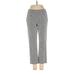 Simply Vera Vera Wang Dress Pants - Mid/Reg Rise Straight Leg Boyfriend: Gray Bottoms - Women's Size X-Small