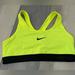 Nike Intimates & Sleepwear | Nike Pro Classic Swoosh Dri-Fit Sports Bra Medium Support Neon Yellow/Black | Color: Black/Yellow | Size: M