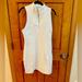 Lululemon Athletica Dresses | Lululemon White Stretch Zip Define Dress 10 New Without Tags | Color: White | Size: 10