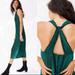 Anthropologie Dresses | Maeve By Anthropologie Midi Halter Dress Crinkled Velvet Twist Straps Sm | Color: Green | Size: S
