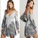 Free People Dresses | Free People Penny Lover Paisley Cold Shoulder Dress Size S | Color: Black/Blue | Size: S