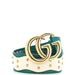 Gucci Accessories | Gucci Gg Marmont Belt Studded Leather Wide 75 Green, Neutral | Color: Silver | Size: Os