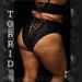 Torrid Intimates & Sleepwear | Betsey Johnson Torrid Black Bow Lace Up Back High Waist Panty! Nwt! | Color: Black/Pink | Size: 3x