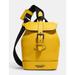 Coach Bags | Coach Hudson Small Pack Canary Yellow Natural Peppel Leather Gunmetal Nwt $398 | Color: Black/Yellow | Size: Os