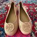 Tory Burch Shoes | Nib Tory Burch Minnie Travel Ballet With Logo | Color: Gold | Size: 8.5