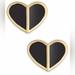 Kate Spade Jewelry | Kate Spade Heritage Spade Heart Studs | Color: Black/Gold | Size: Os