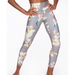 Athleta Pants & Jumpsuits | Athleta Elation Paradise 7/8 Tight Silver Gray Floral Women's M | Color: Gray | Size: M